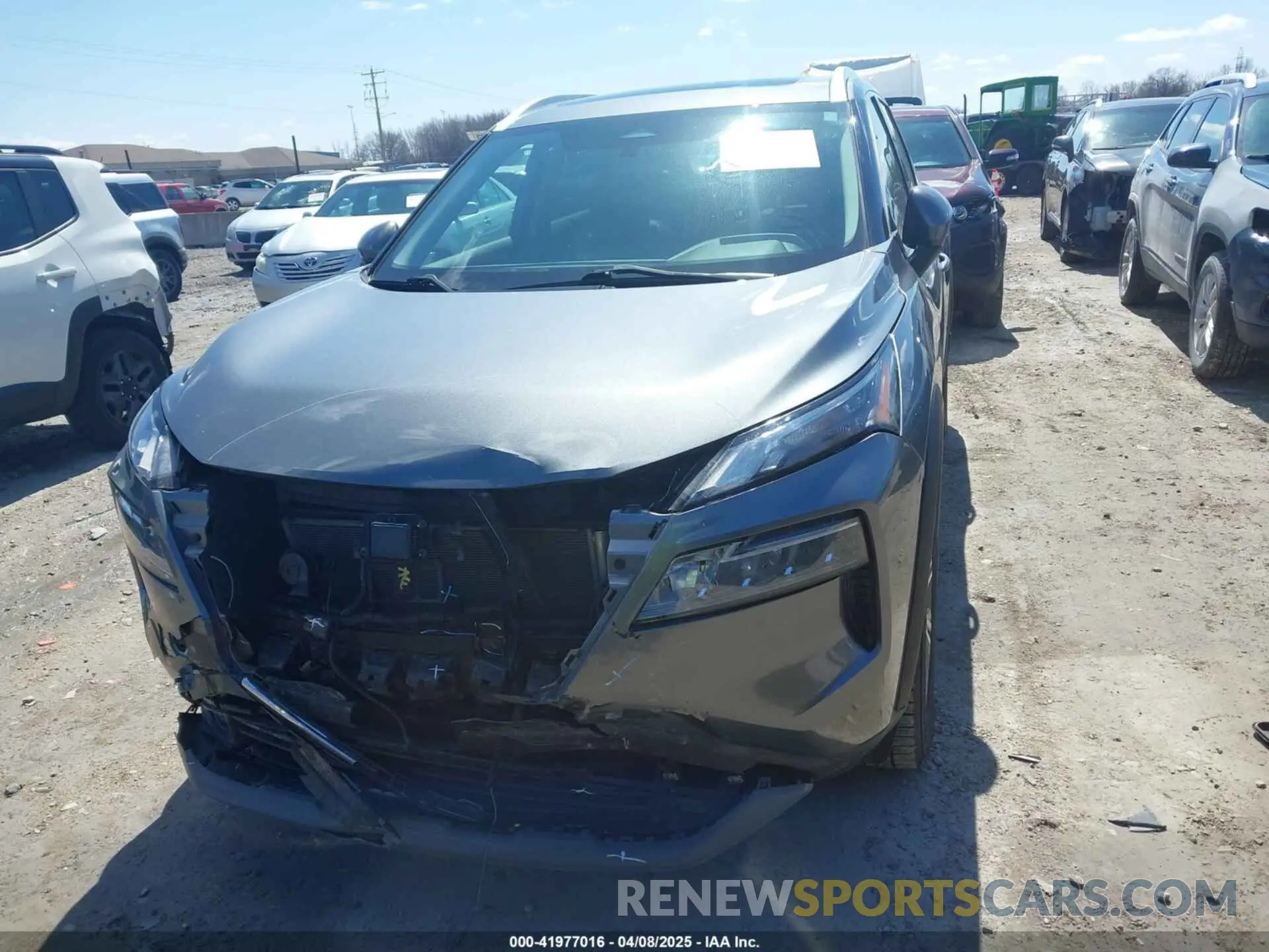 12 fotografías del automóvil dañado 5N1AT3BB5MC759755 NISSAN ROGUE 2021