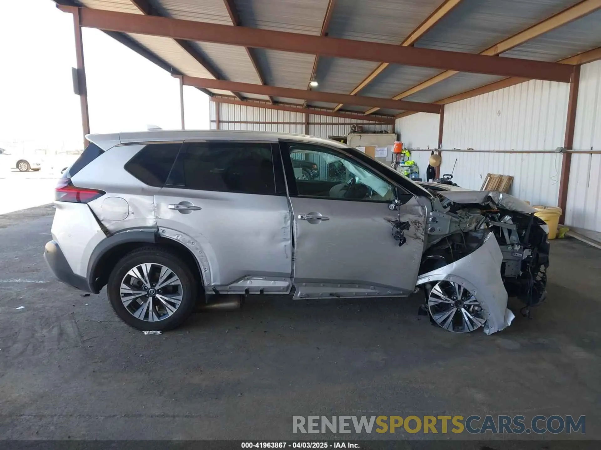 14 fotografías del automóvil dañado 5N1AT3BB6MC767914 NISSAN ROGUE 2021