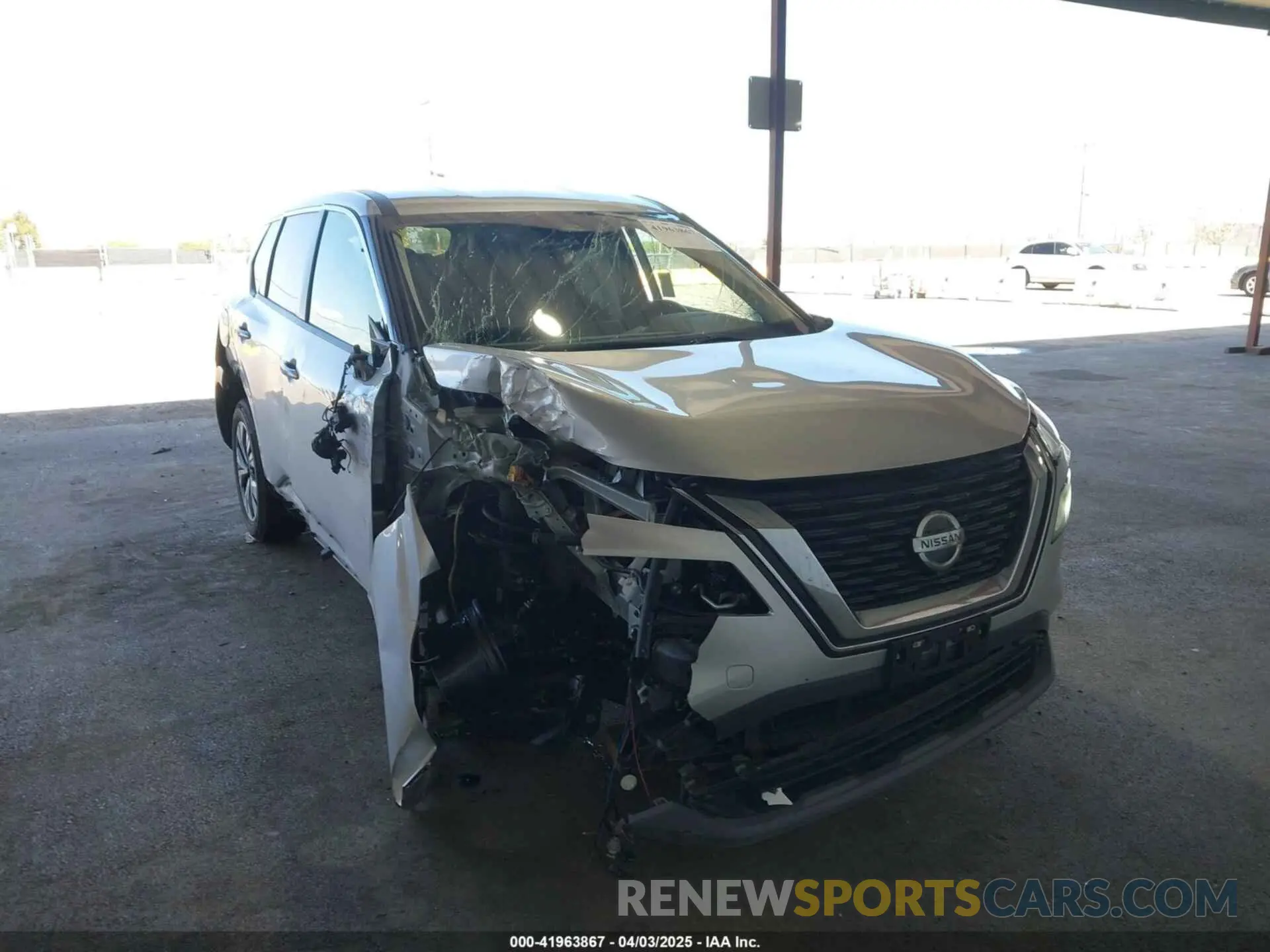 6 fotografías del automóvil dañado 5N1AT3BB6MC767914 NISSAN ROGUE 2021