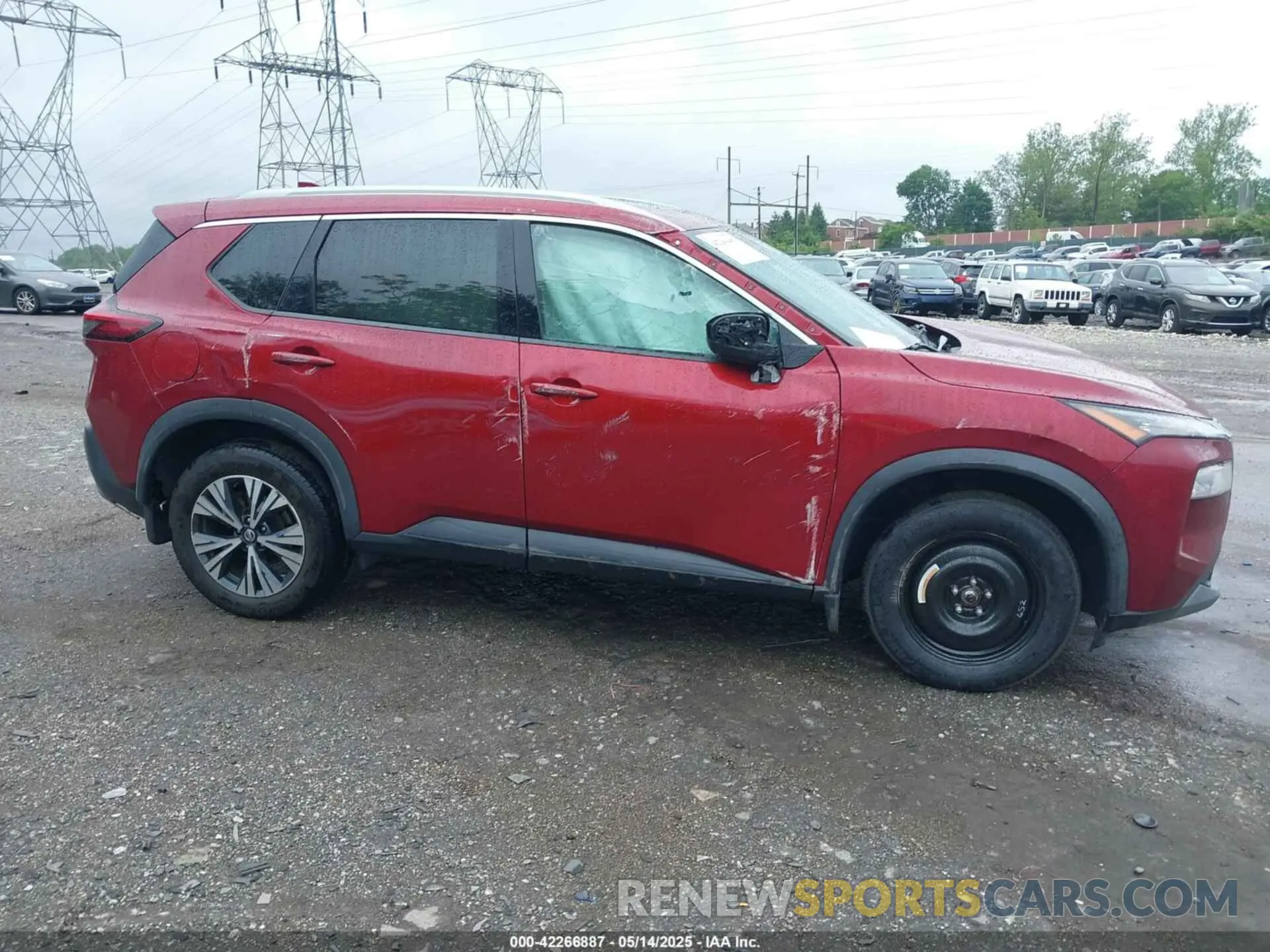 14 fotografías del automóvil dañado 5N1AT3BB7MC723243 NISSAN ROGUE 2021
