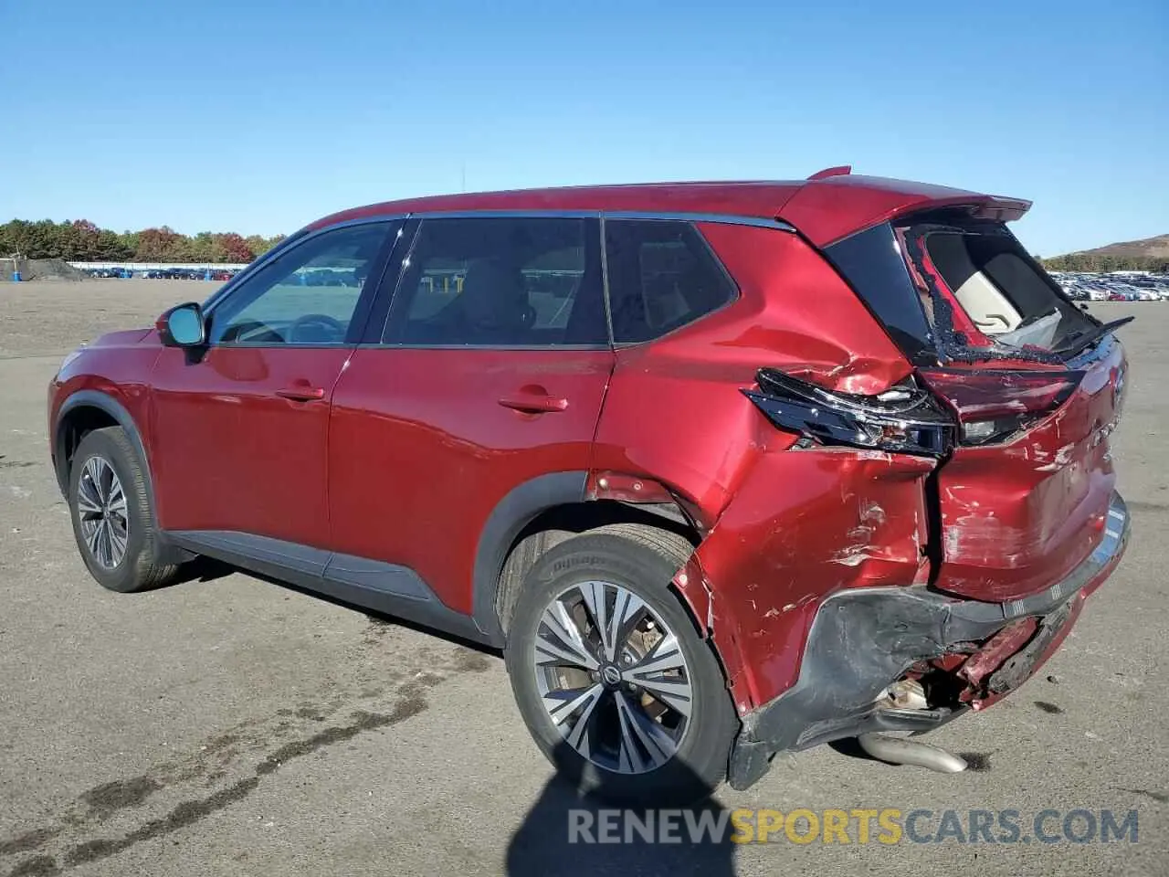 2 fotografías del automóvil dañado 5N1AT3BB7MC771258 NISSAN ROGUE 2021
