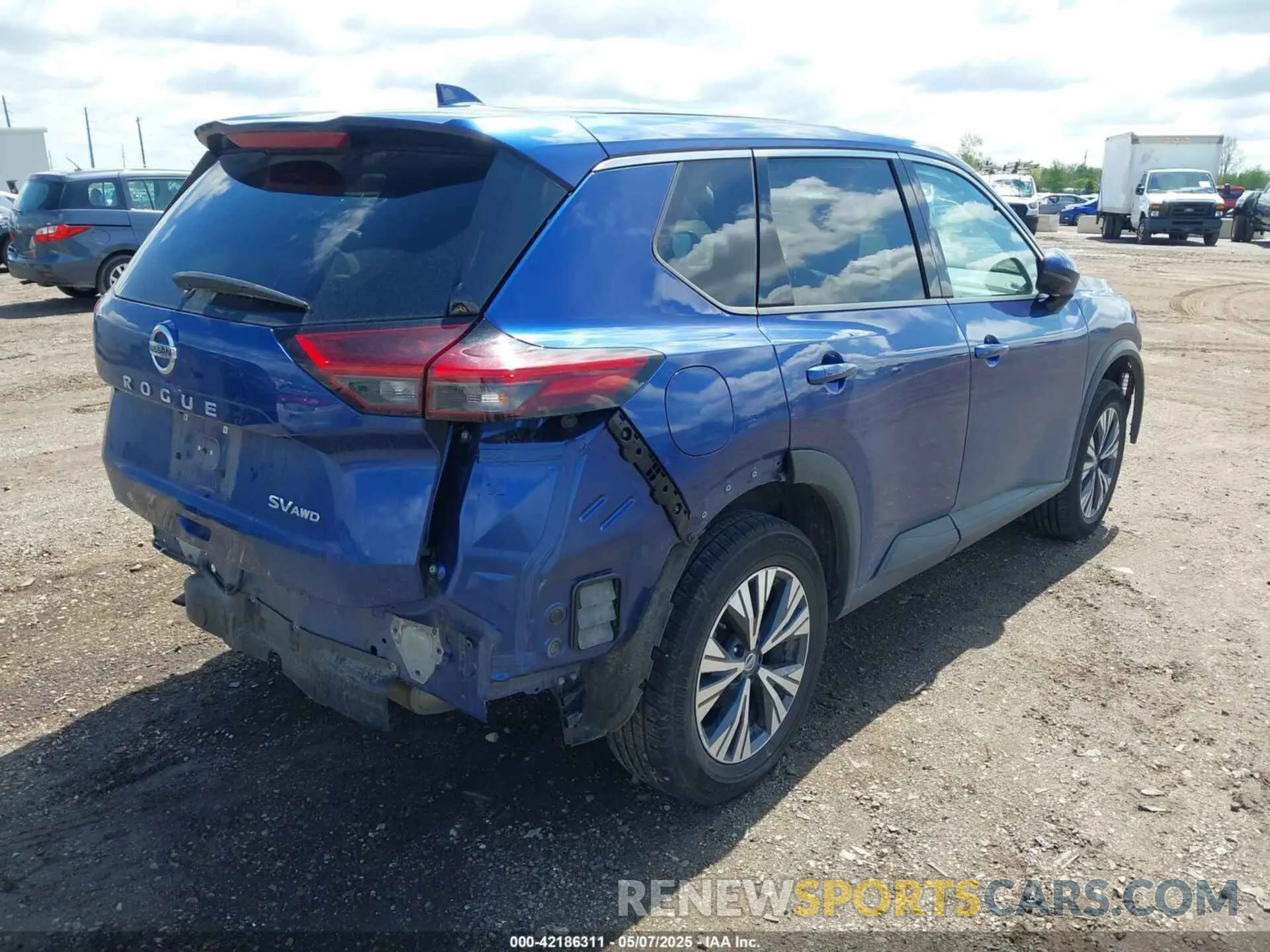 4 fotografías del automóvil dañado 5N1AT3BB7MC772359 NISSAN ROGUE 2021
