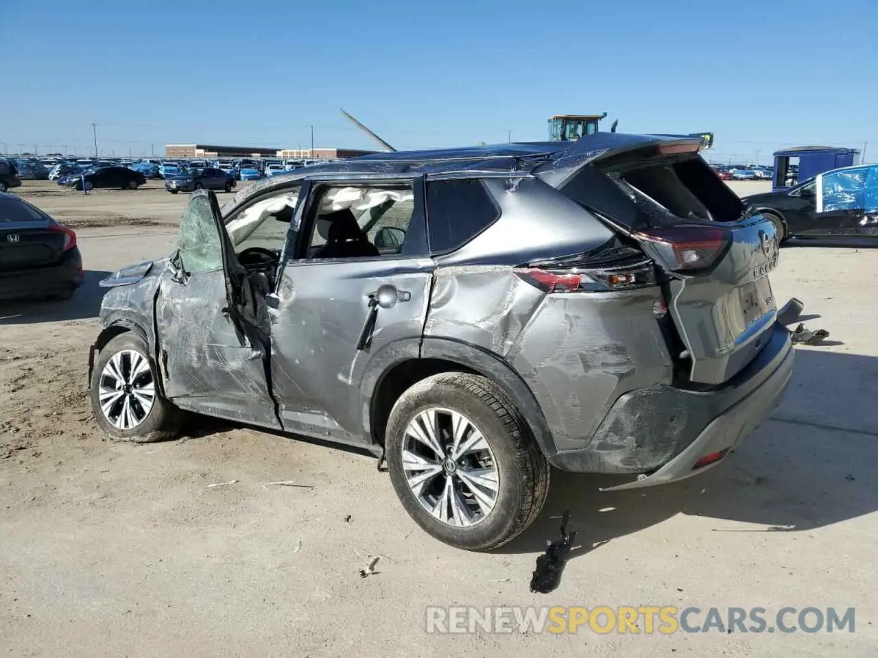 2 fotografías del automóvil dañado 5N1AT3BB7MC779036 NISSAN ROGUE 2021