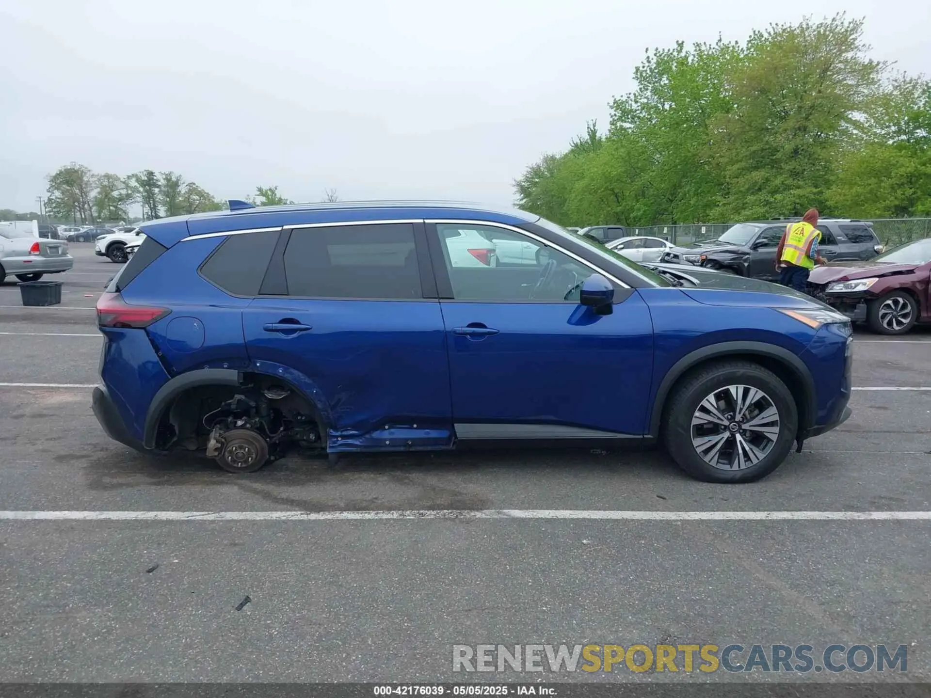 13 fotografías del automóvil dañado 5N1AT3BB8MC733795 NISSAN ROGUE 2021