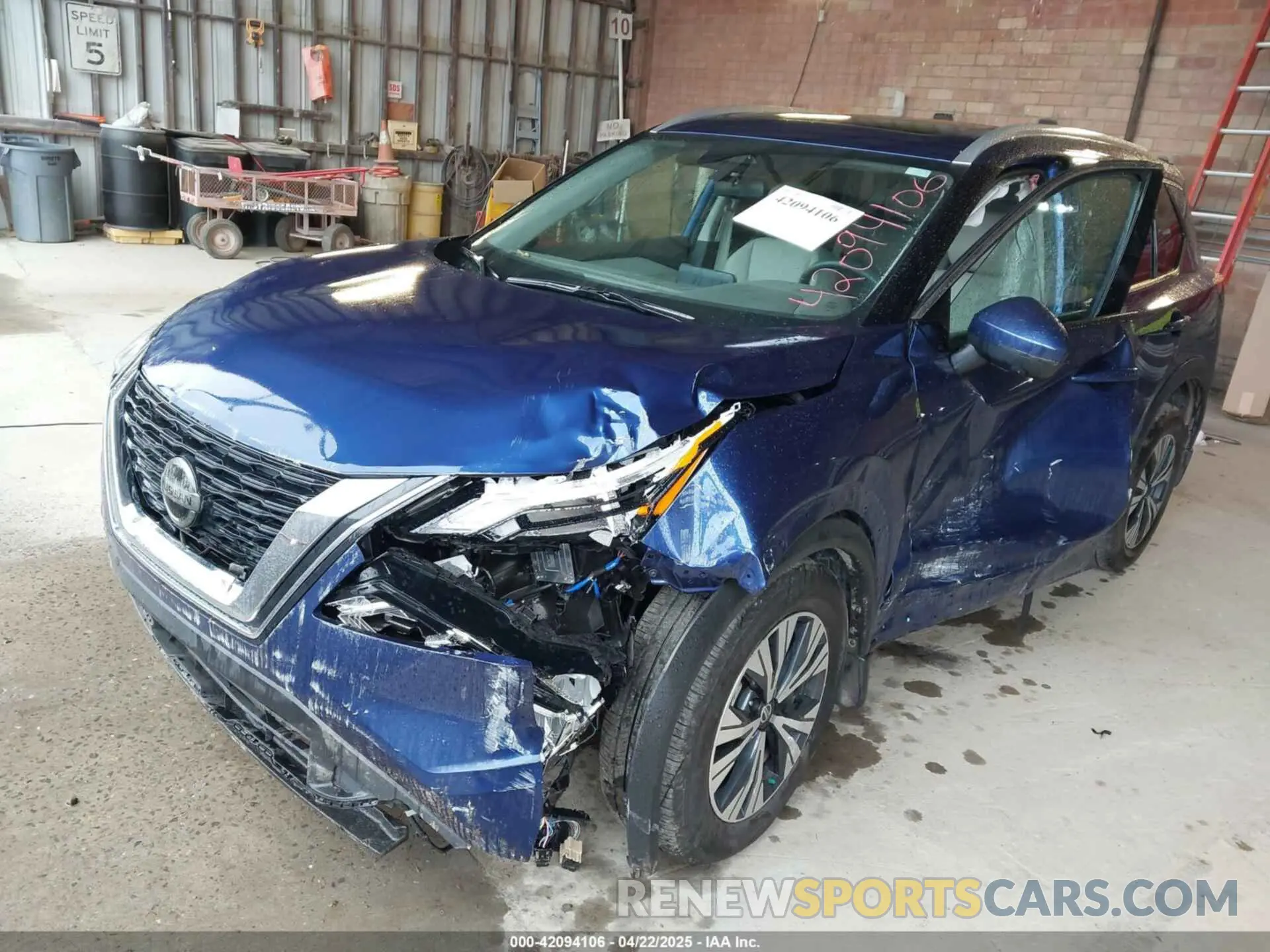 2 fotografías del automóvil dañado 5N1AT3BB9MC828916 NISSAN ROGUE 2021