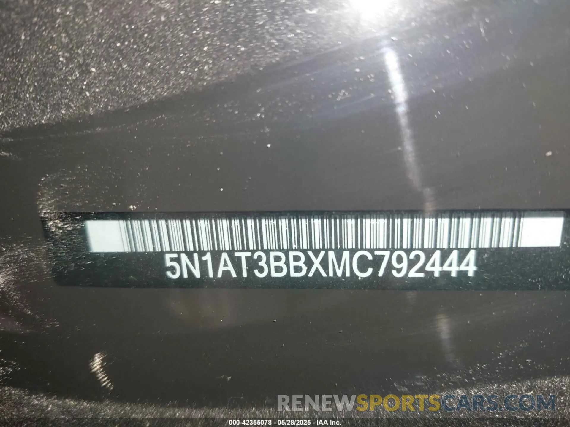9 fotografías del automóvil dañado 5N1AT3BBXMC792444 NISSAN ROGUE 2021