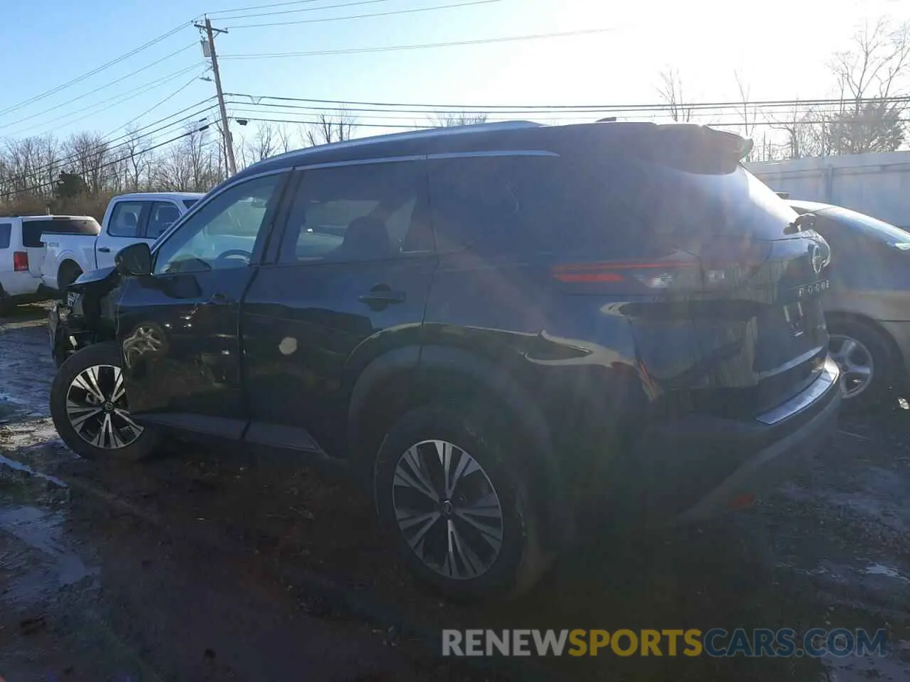 2 fotografías del automóvil dañado 5N1AT3BBXMC850567 NISSAN ROGUE 2021