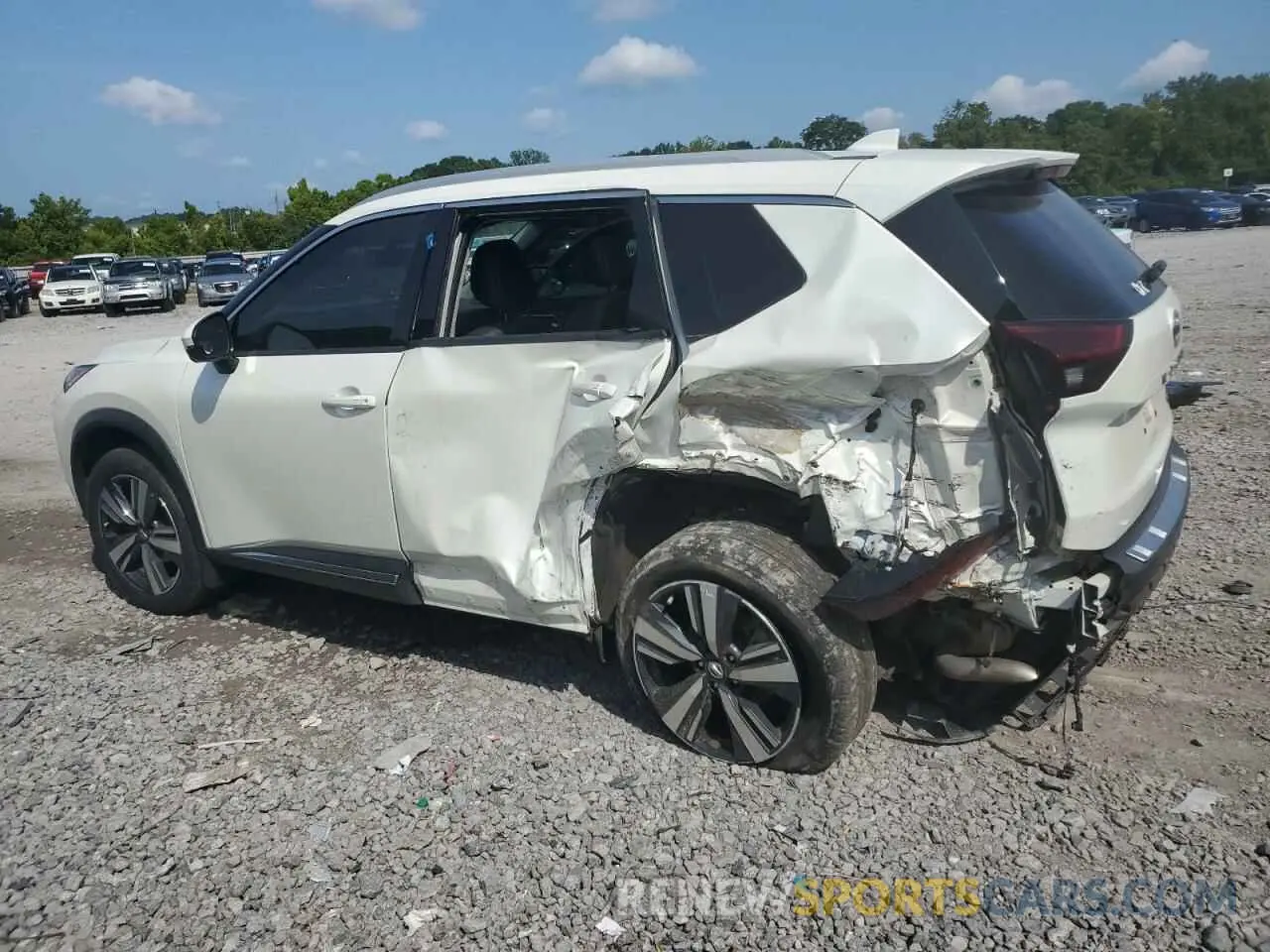 2 fotografías del automóvil dañado 5N1AT3CA0MC681052 NISSAN ROGUE 2021