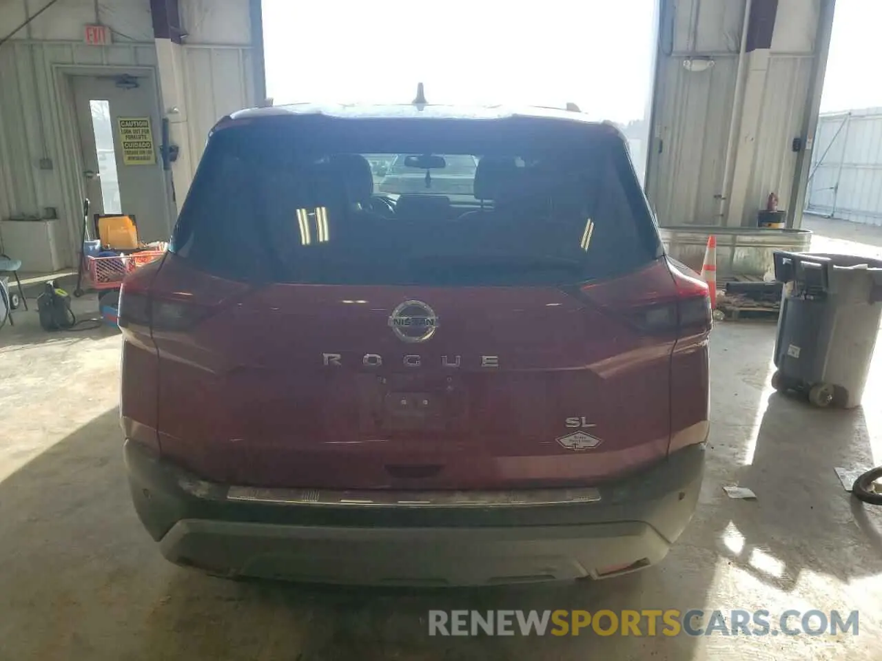 6 fotografías del automóvil dañado 5N1AT3CA3MC740448 NISSAN ROGUE 2021