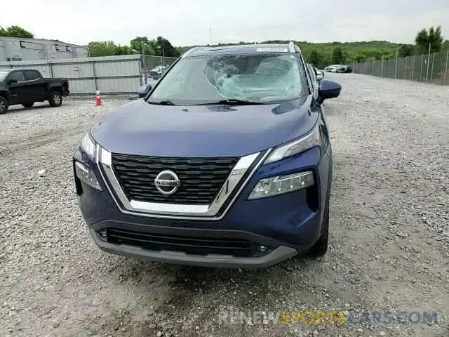 14 fotografías del automóvil dañado 5N1AT3CA9MC755262 NISSAN ROGUE 2021