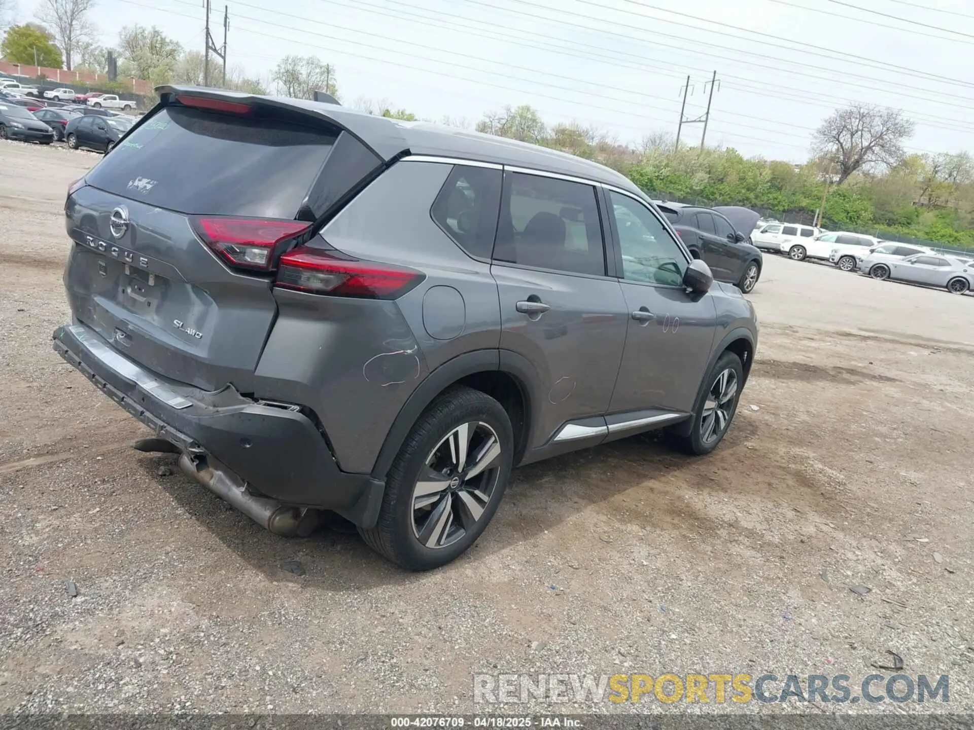 4 fotografías del automóvil dañado 5N1AT3CB1MC702788 NISSAN ROGUE 2021