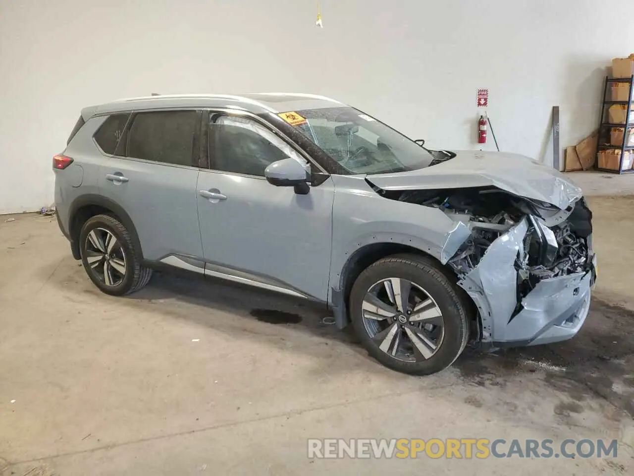 4 fotografías del automóvil dañado 5N1AT3CB2MC718398 NISSAN ROGUE 2021