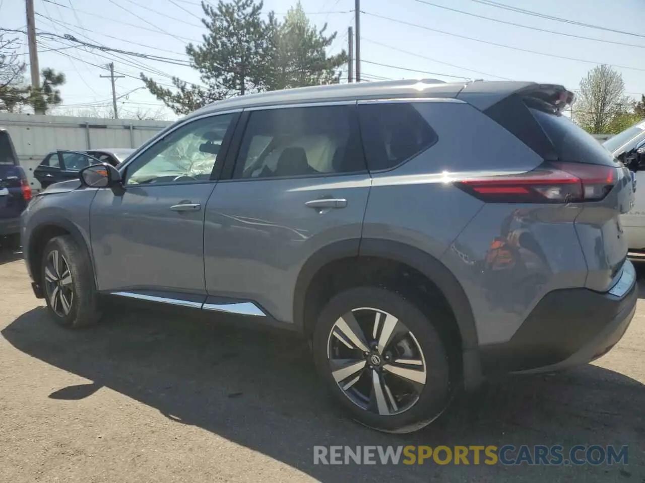 2 fotografías del automóvil dañado 5N1AT3CB3MC698646 NISSAN ROGUE 2021