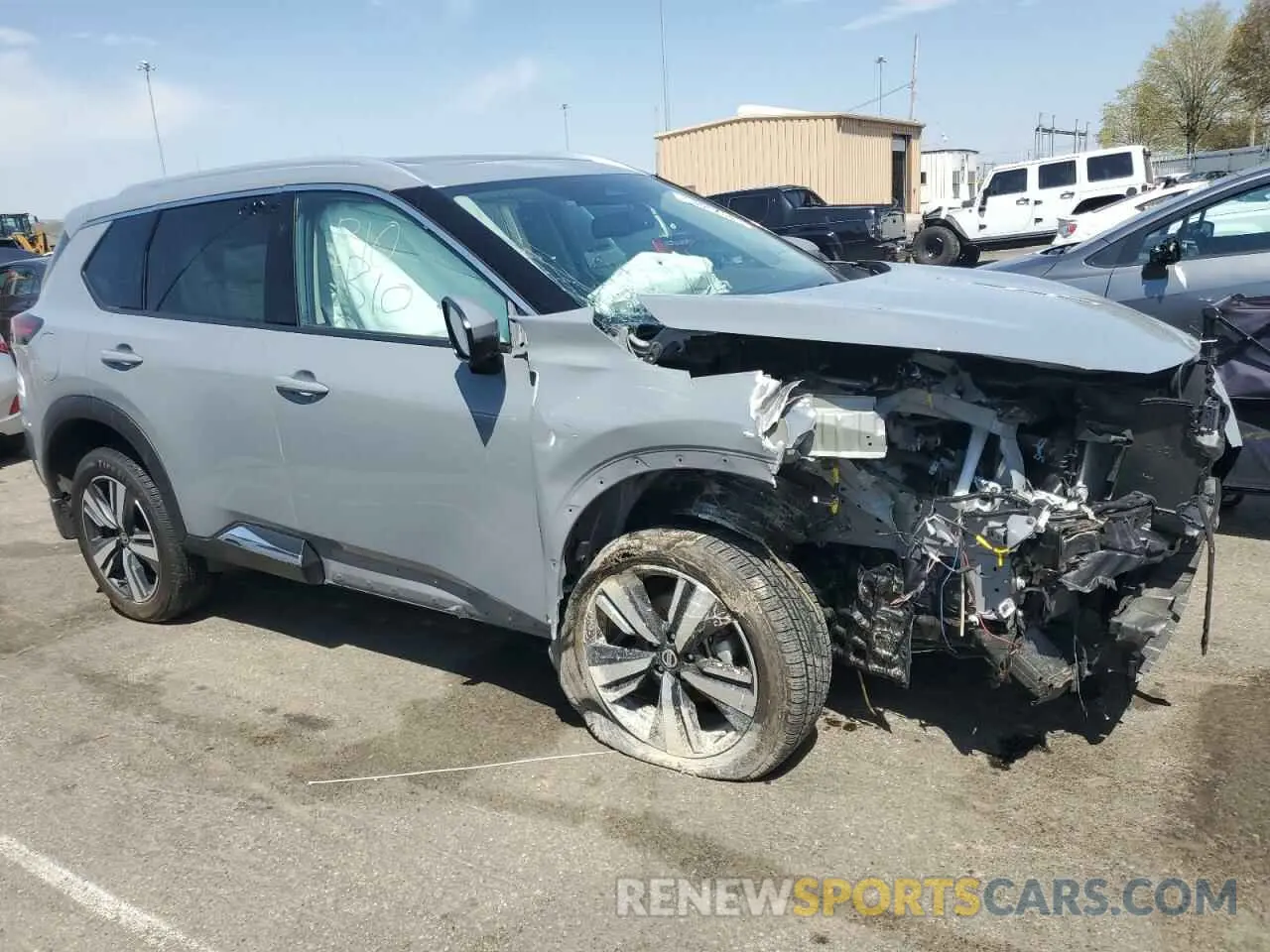 4 fotografías del automóvil dañado 5N1AT3CB3MC698646 NISSAN ROGUE 2021