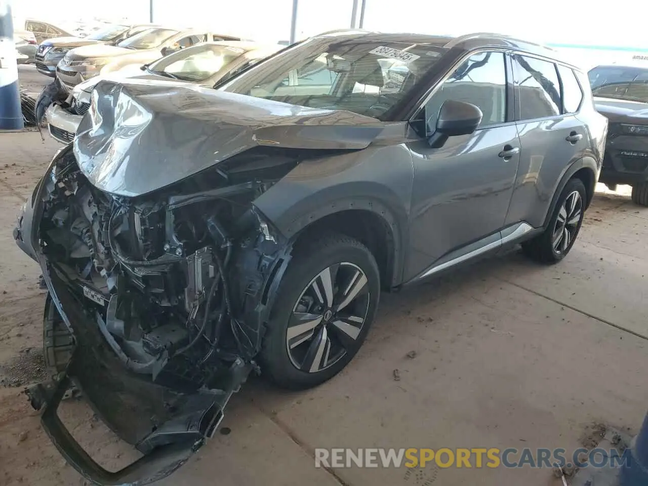 1 fotografías del automóvil dañado 5N1AT3CB3MC719012 NISSAN ROGUE 2021