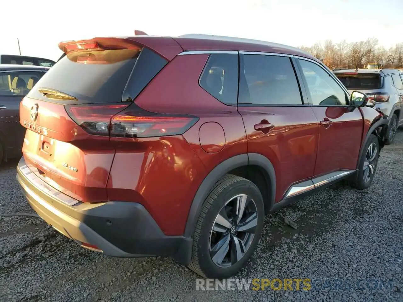 3 fotografías del automóvil dañado 5N1AT3CB6MC768382 NISSAN ROGUE 2021