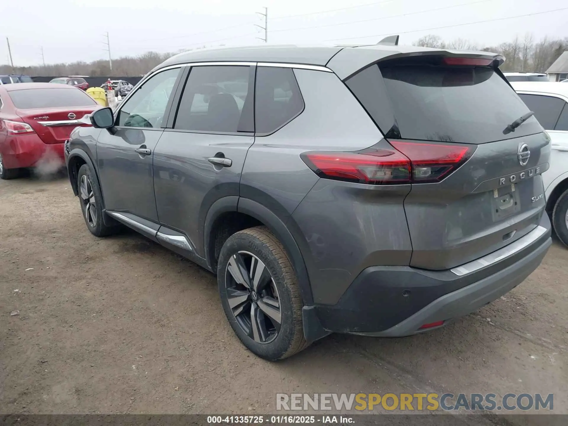 3 fotografías del automóvil dañado 5N1AT3CB6MC840133 NISSAN ROGUE 2021