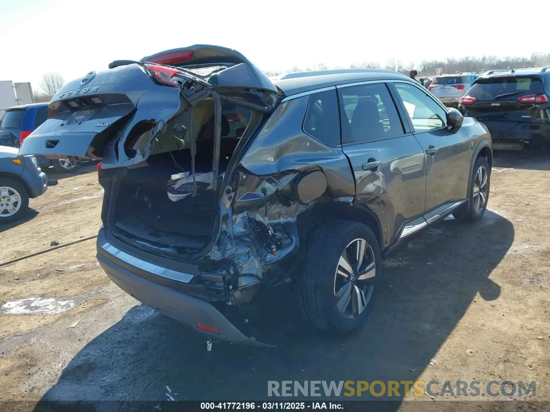 4 fotografías del automóvil dañado 5N1AT3CB8MC697749 NISSAN ROGUE 2021