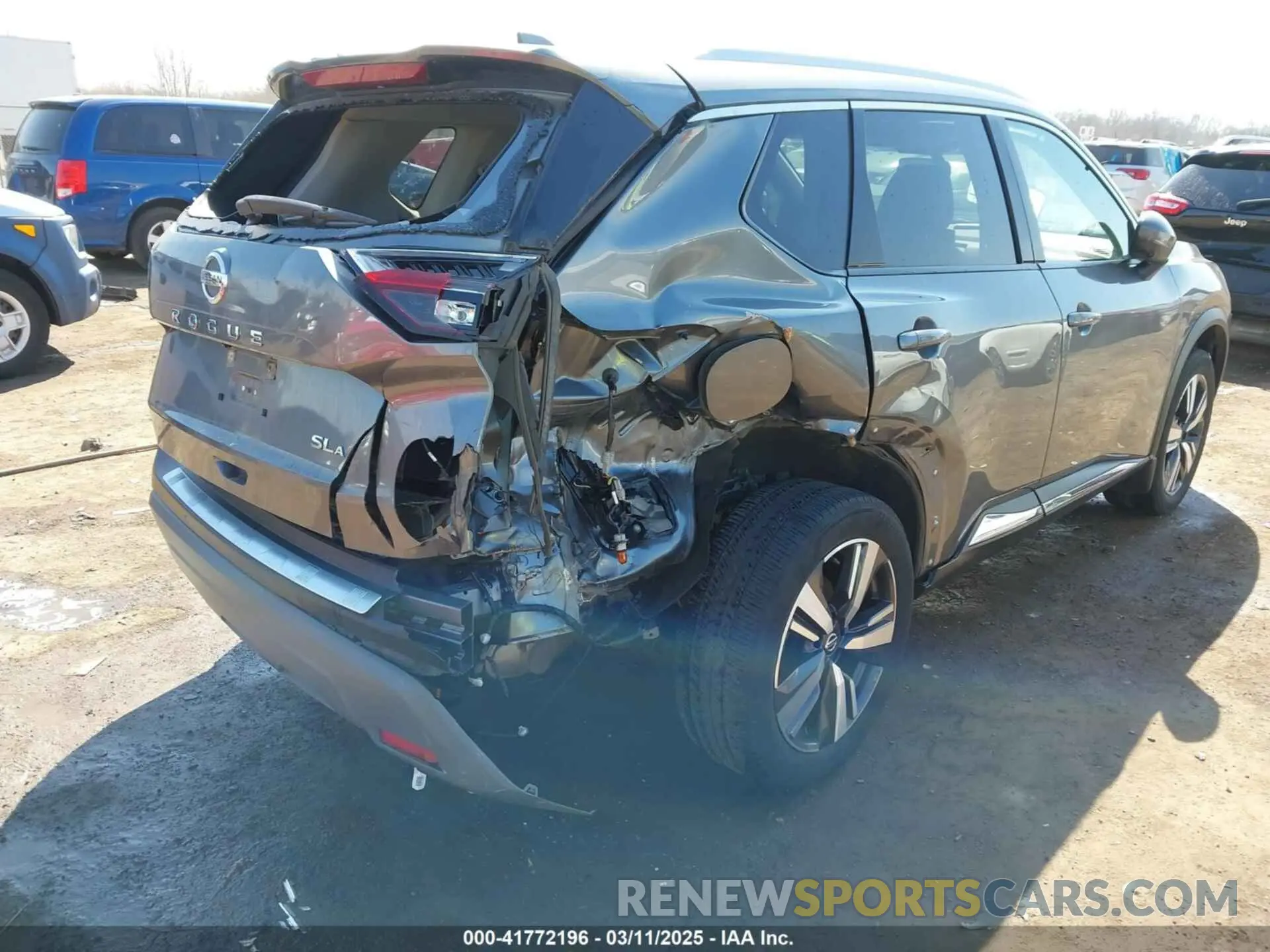 6 fotografías del automóvil dañado 5N1AT3CB8MC697749 NISSAN ROGUE 2021