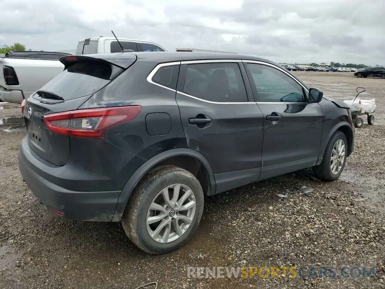 3 fotografías del automóvil dañado JN1BJ1AV0MW301279 NISSAN ROGUE 2021