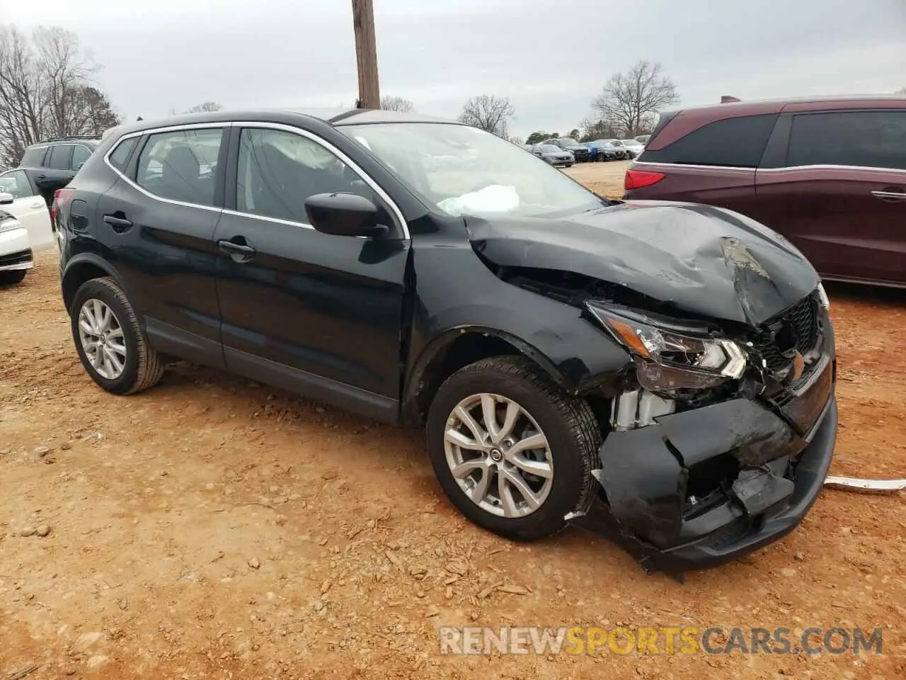 4 fotografías del automóvil dañado JN1BJ1AV0MW303968 NISSAN ROGUE 2021