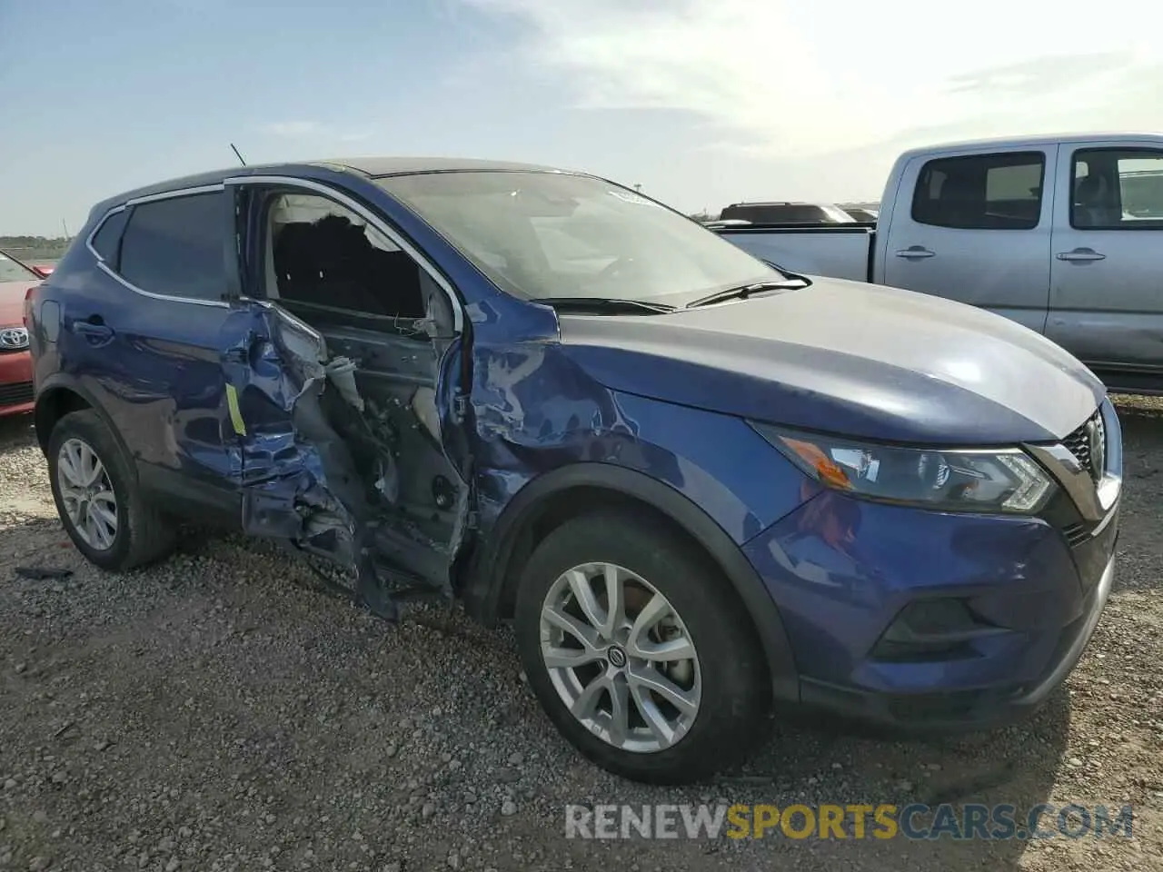 4 fotografías del automóvil dañado JN1BJ1AV1MW300738 NISSAN ROGUE 2021