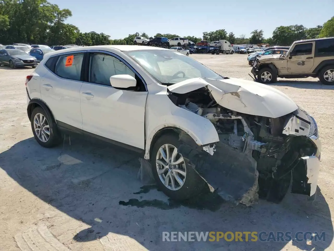 4 fotografías del automóvil dañado JN1BJ1AV3MW301664 NISSAN ROGUE 2021