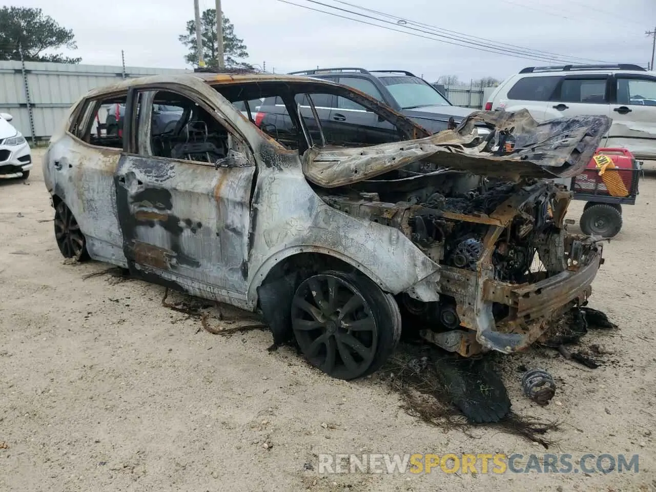 4 fotografías del automóvil dañado JN1BJ1AV4MW560146 NISSAN ROGUE 2021
