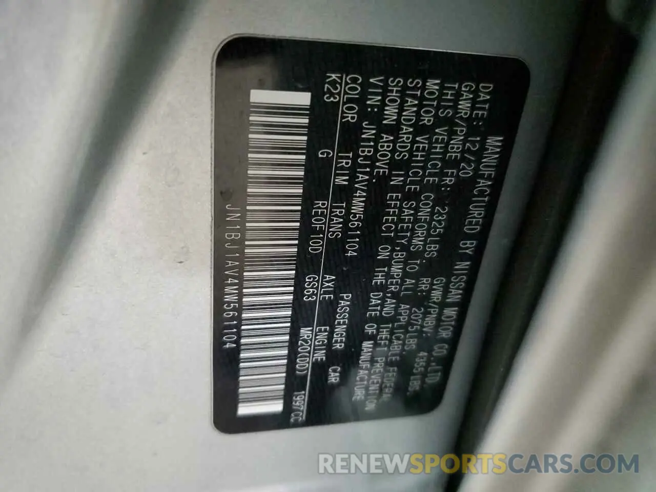 13 fotografías del automóvil dañado JN1BJ1AV4MW561104 NISSAN ROGUE 2021