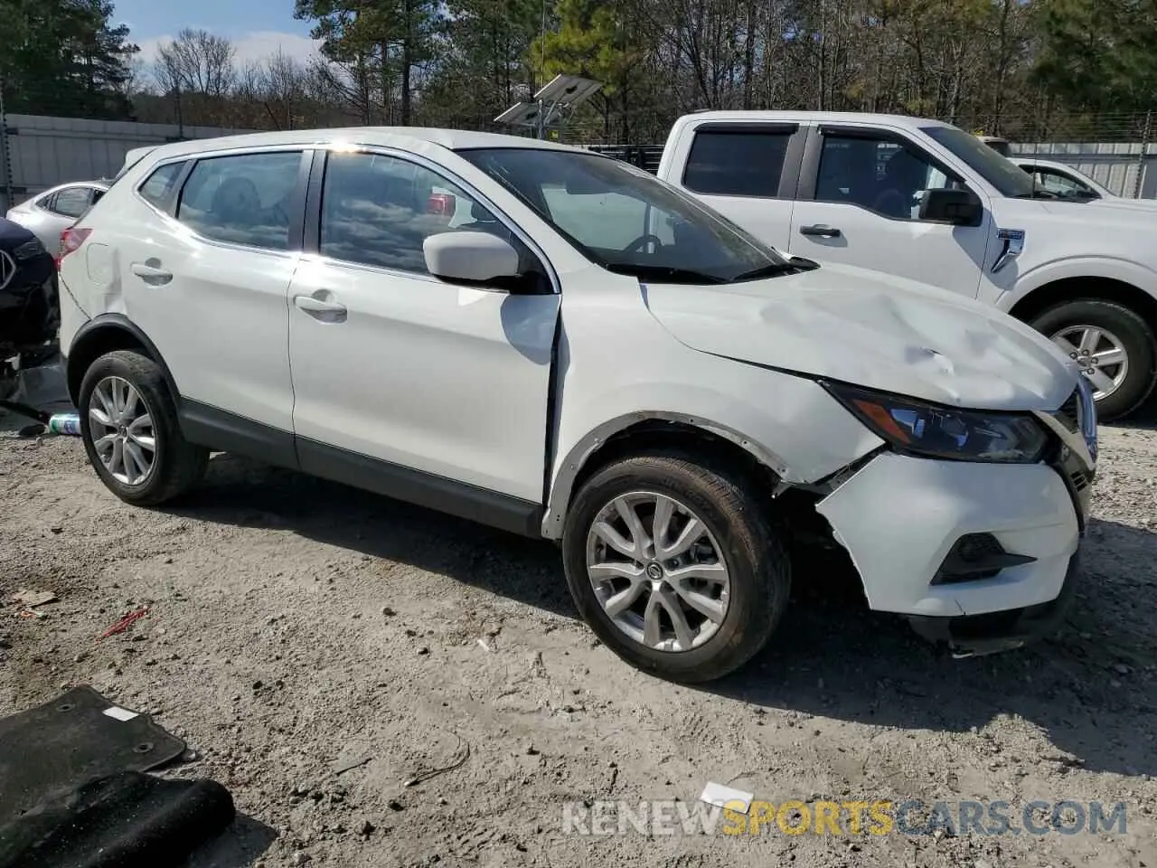 4 fotografías del automóvil dañado JN1BJ1AV6MW313873 NISSAN ROGUE 2021