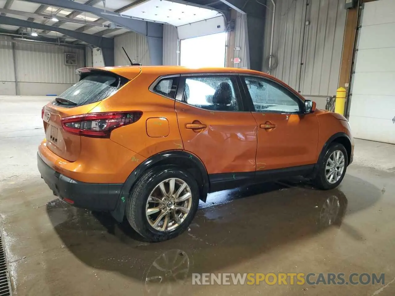 3 fotografías del automóvil dañado JN1BJ1AV7MW315695 NISSAN ROGUE 2021