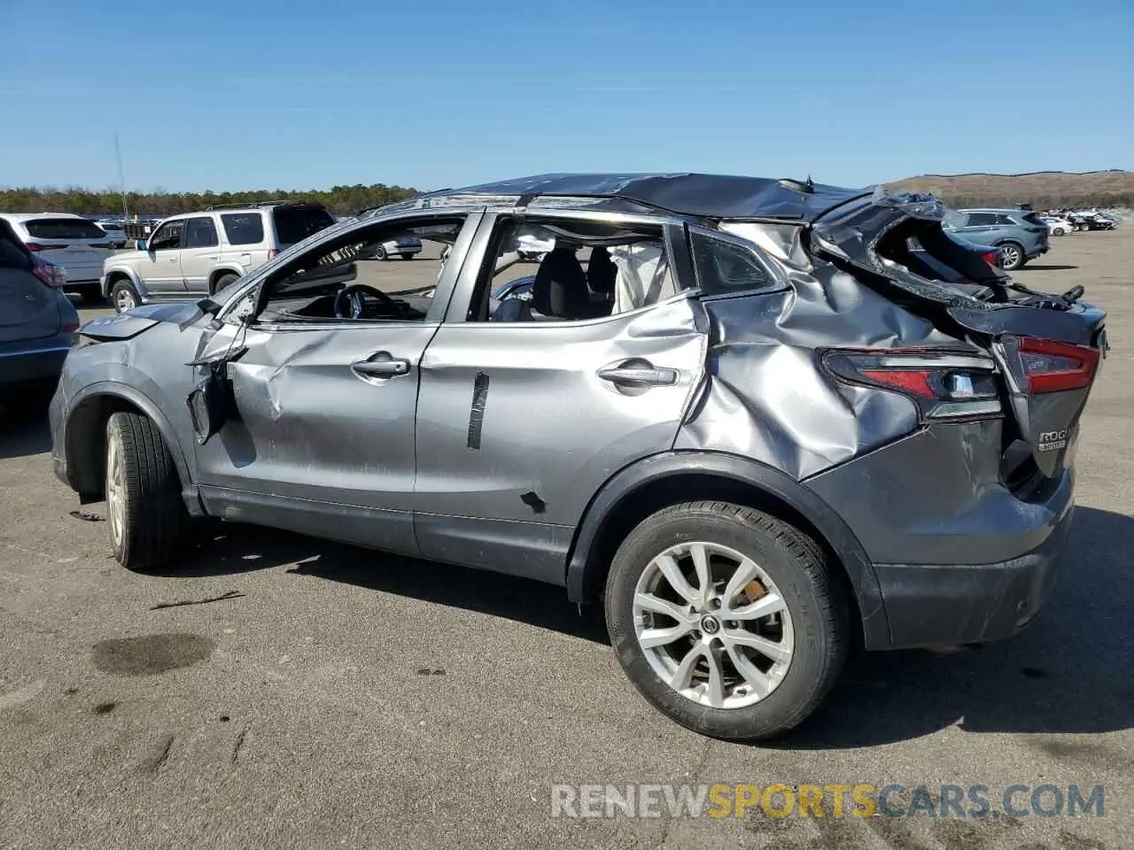 2 fotografías del automóvil dañado JN1BJ1AV7MW561954 NISSAN ROGUE 2021