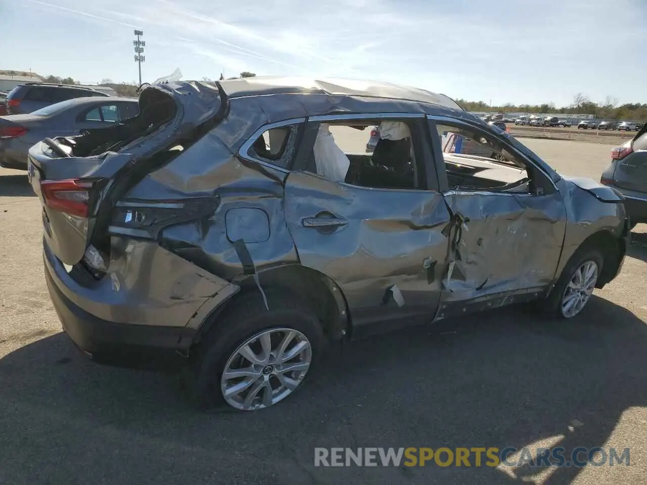 3 fotografías del automóvil dañado JN1BJ1AV7MW561954 NISSAN ROGUE 2021