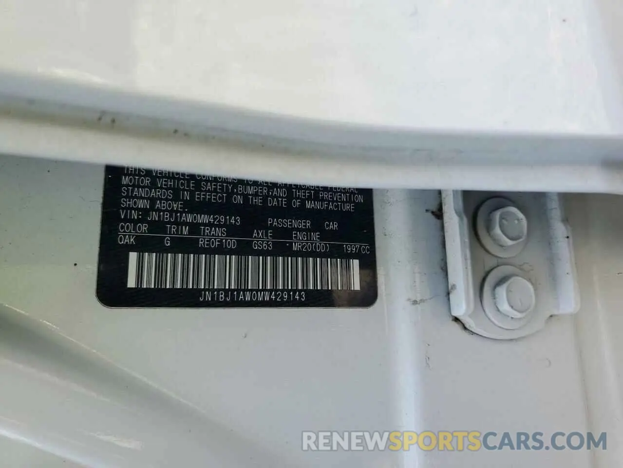 13 fotografías del automóvil dañado JN1BJ1AW0MW429143 NISSAN ROGUE 2021