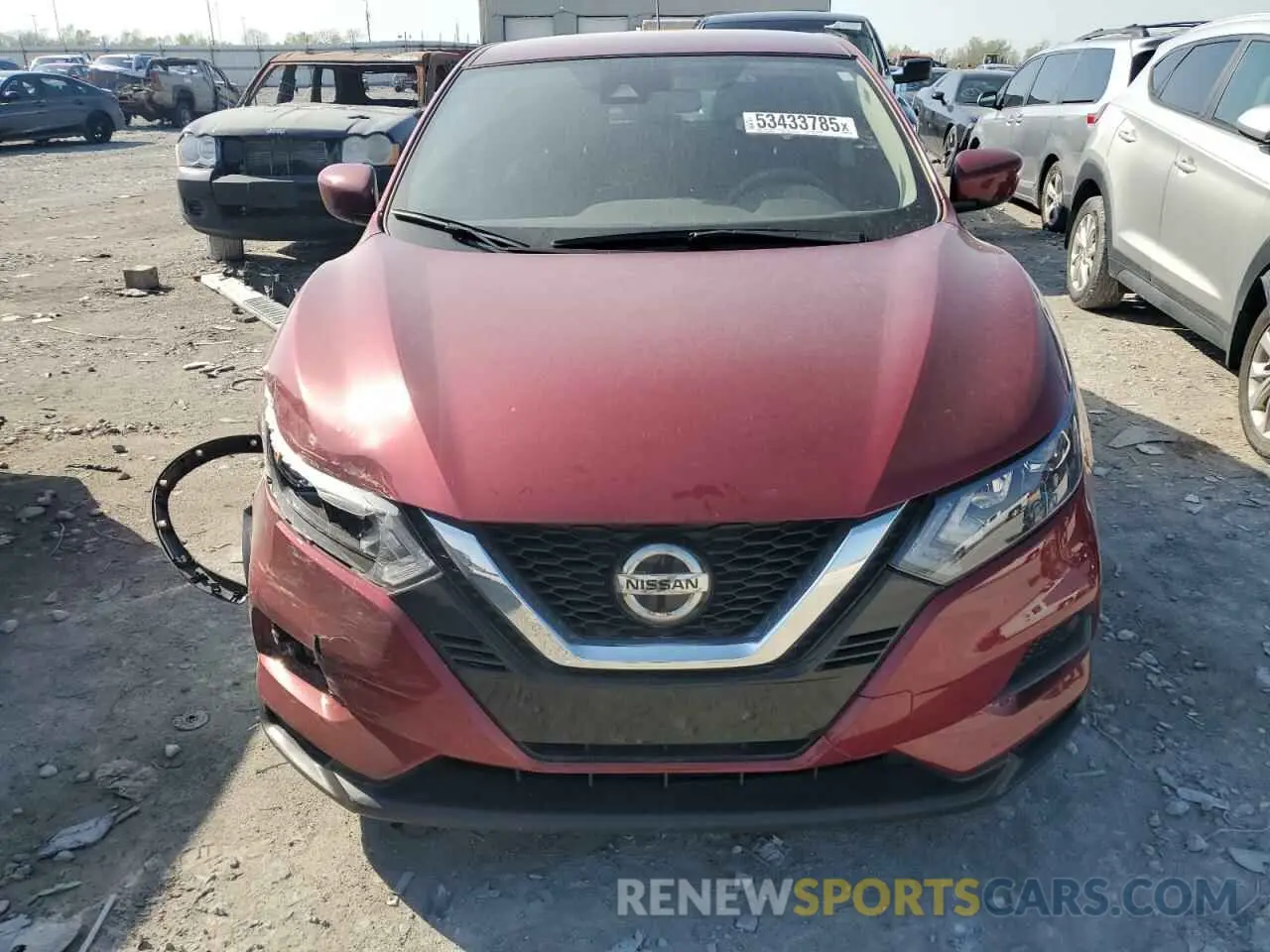 5 fotografías del automóvil dañado JN1BJ1AW1MW445593 NISSAN ROGUE 2021