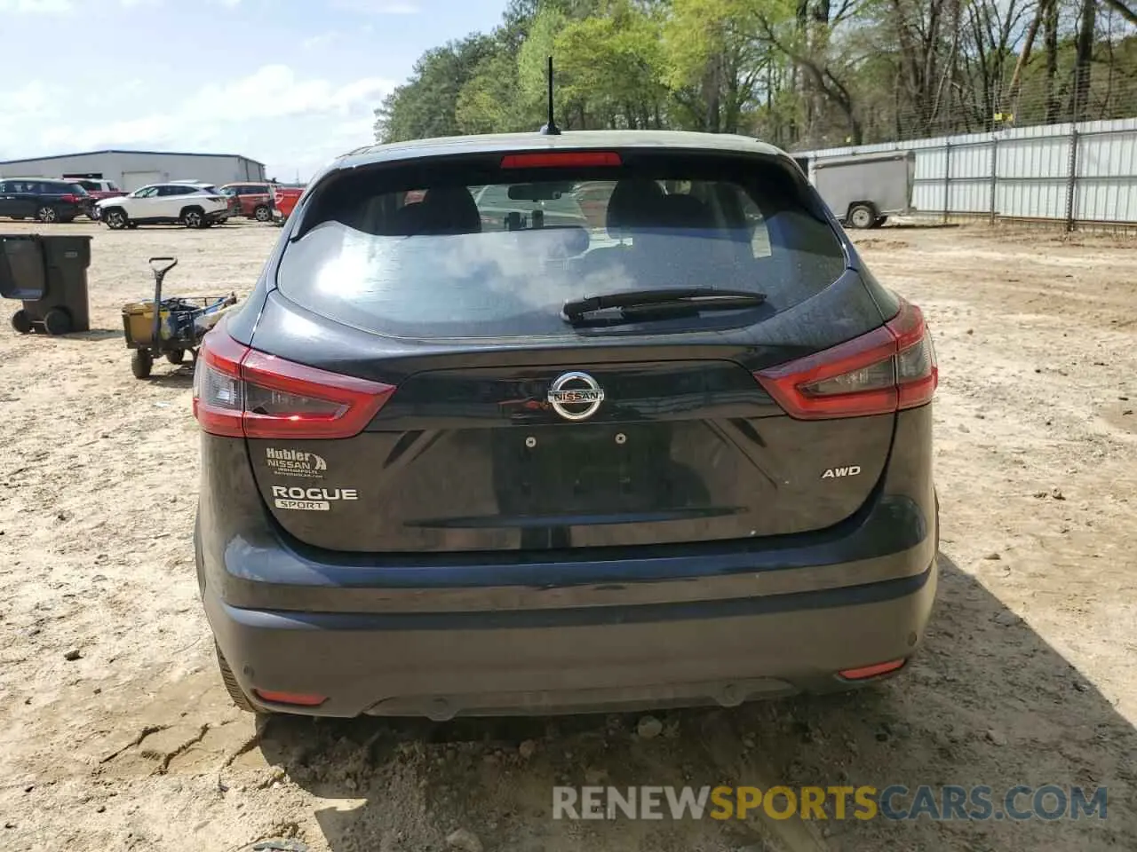 6 fotografías del automóvil dañado JN1BJ1AW2MW664188 NISSAN ROGUE 2021