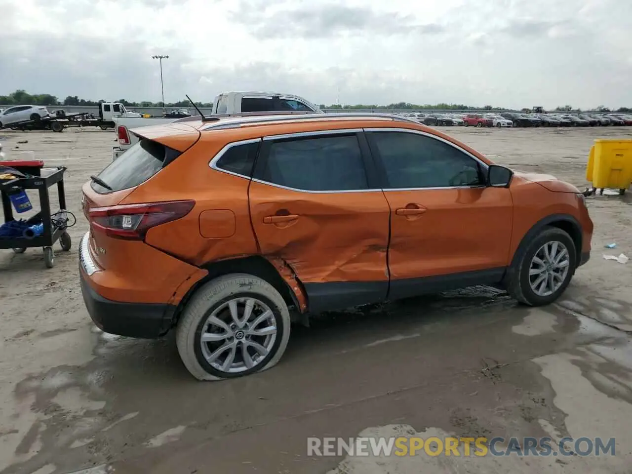 3 fotografías del automóvil dañado JN1BJ1BV0MW316816 NISSAN ROGUE 2021