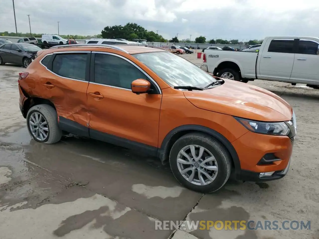 4 fotografías del automóvil dañado JN1BJ1BV0MW316816 NISSAN ROGUE 2021