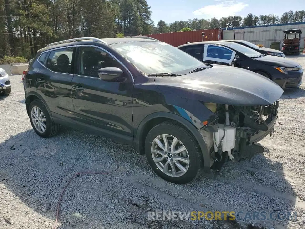 4 fotografías del automóvil dañado JN1BJ1BV3MW571945 NISSAN ROGUE 2021