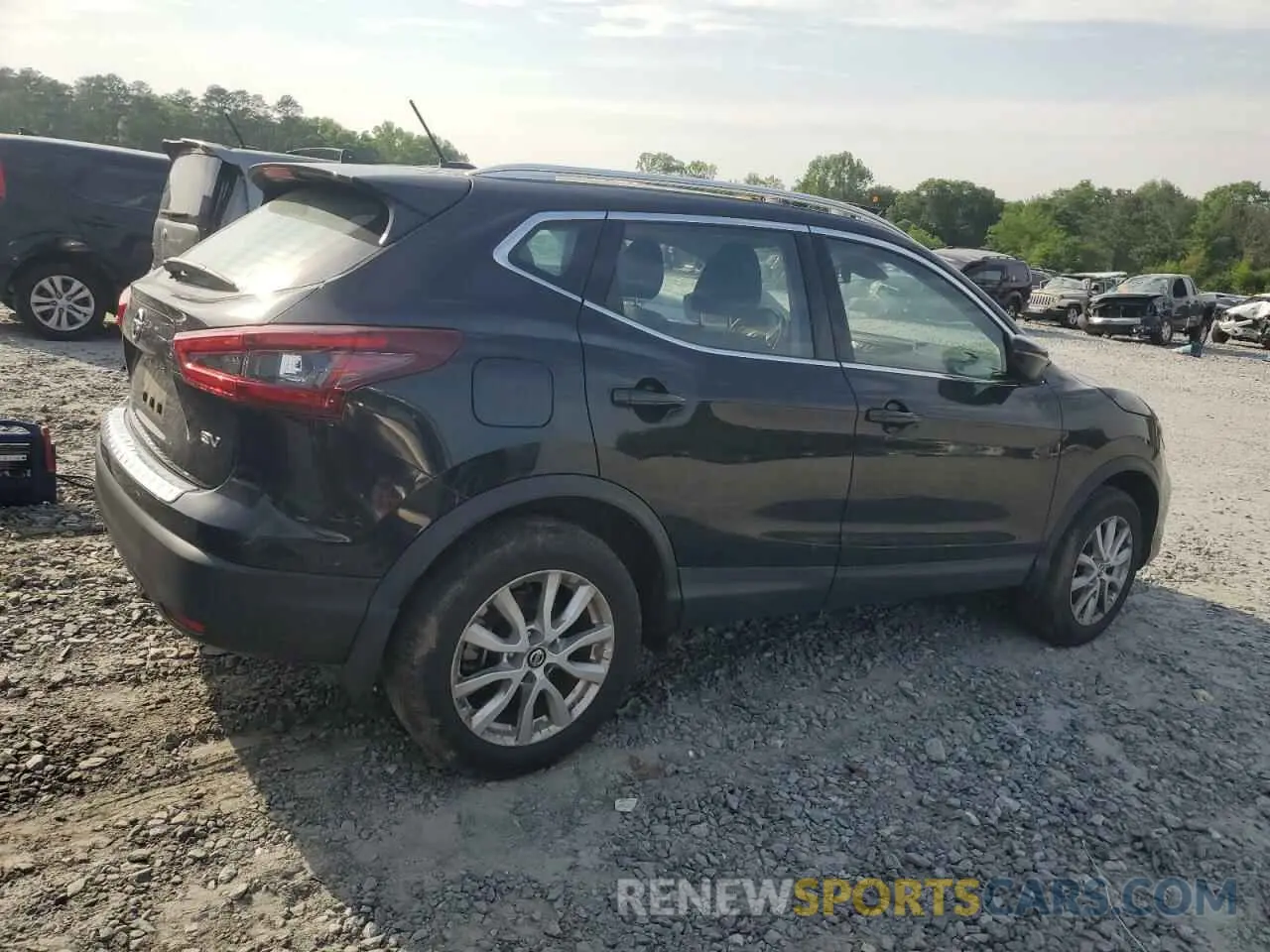 3 fotografías del automóvil dañado JN1BJ1BV6MW566237 NISSAN ROGUE 2021