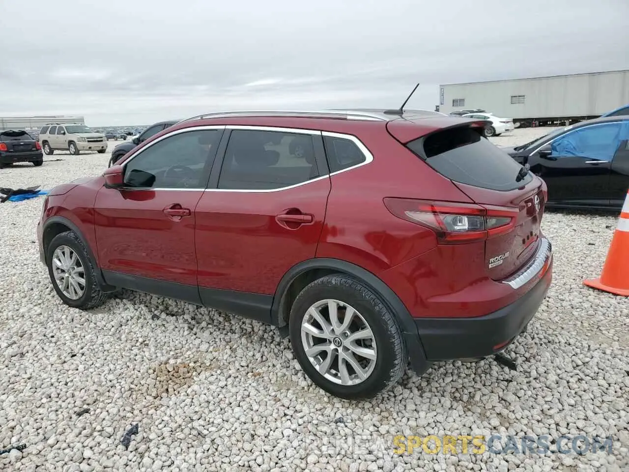 2 fotografías del automóvil dañado JN1BJ1BV7MW322371 NISSAN ROGUE 2021