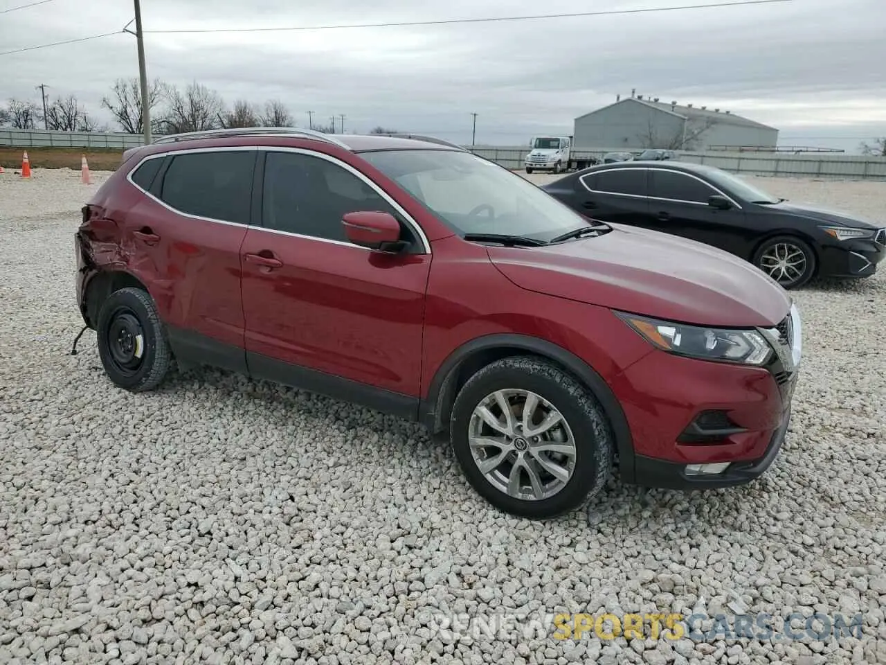 4 fotografías del automóvil dañado JN1BJ1BV7MW322371 NISSAN ROGUE 2021