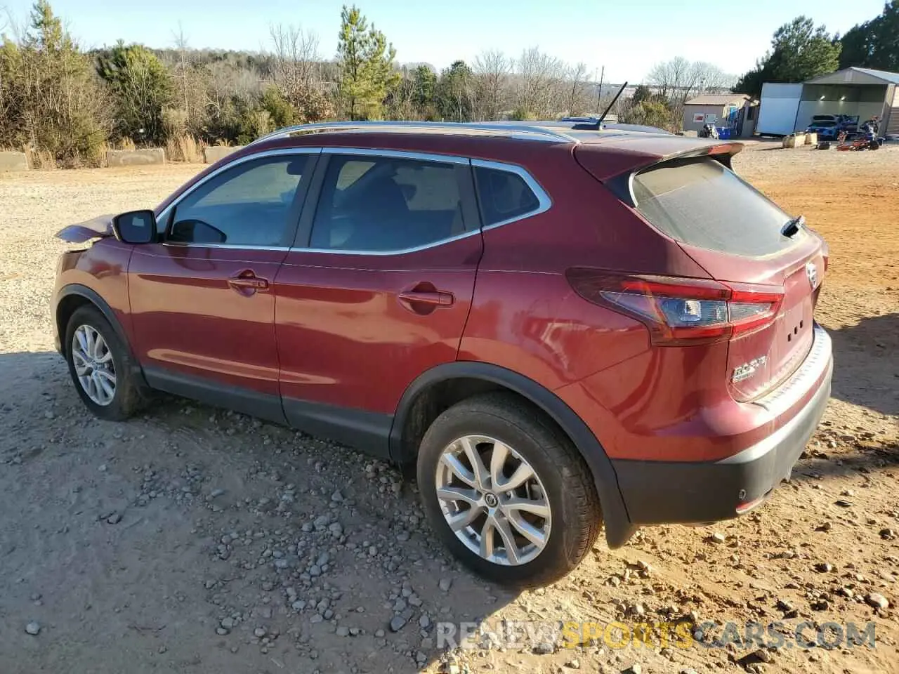 2 fotografías del automóvil dañado JN1BJ1BV8MW316000 NISSAN ROGUE 2021