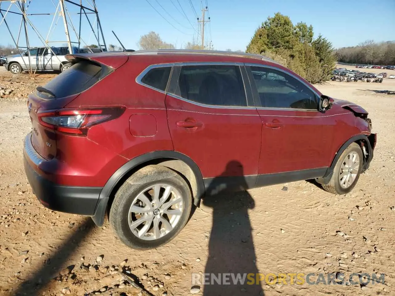 3 fotografías del automóvil dañado JN1BJ1BV8MW316000 NISSAN ROGUE 2021