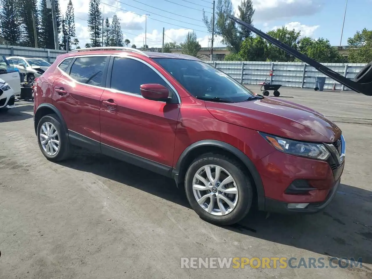 4 fotografías del automóvil dañado JN1BJ1BV8MW323609 NISSAN ROGUE 2021