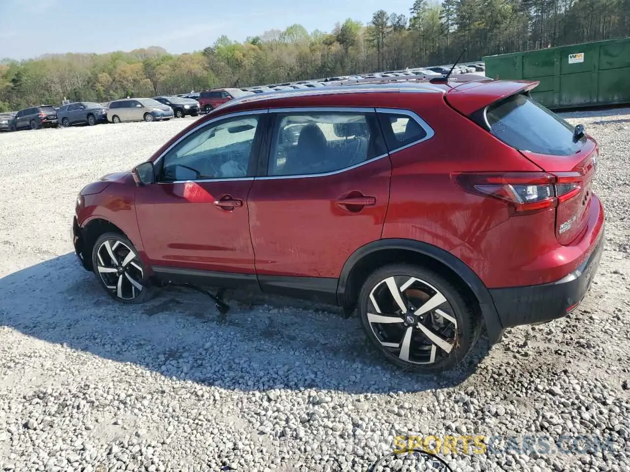 2 fotografías del automóvil dañado JN1BJ1CV2MW321143 NISSAN ROGUE 2021
