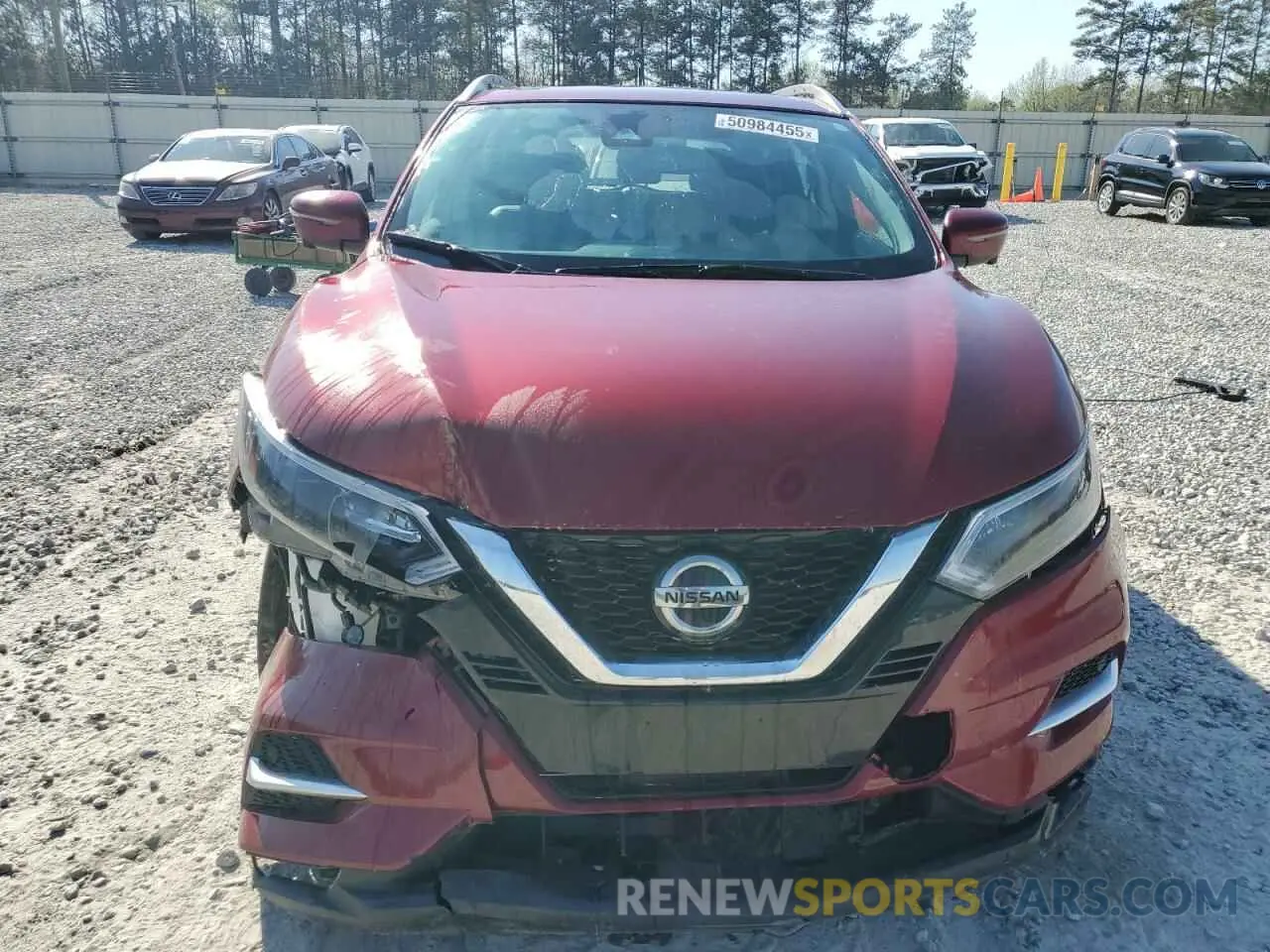 5 fotografías del automóvil dañado JN1BJ1CV2MW321143 NISSAN ROGUE 2021