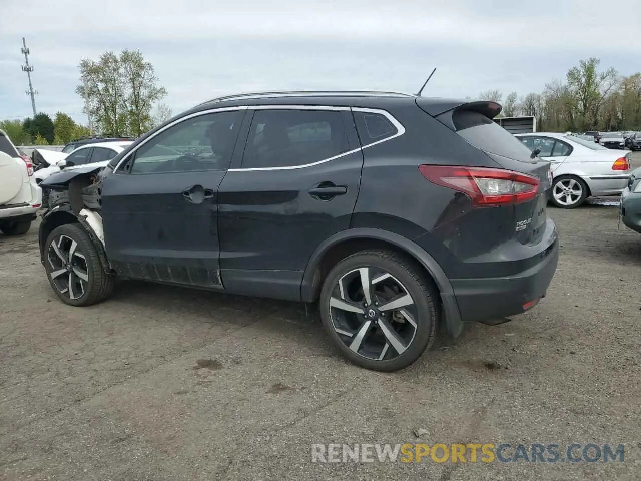2 fotografías del automóvil dañado JN1BJ1CW1MW452282 NISSAN ROGUE 2021