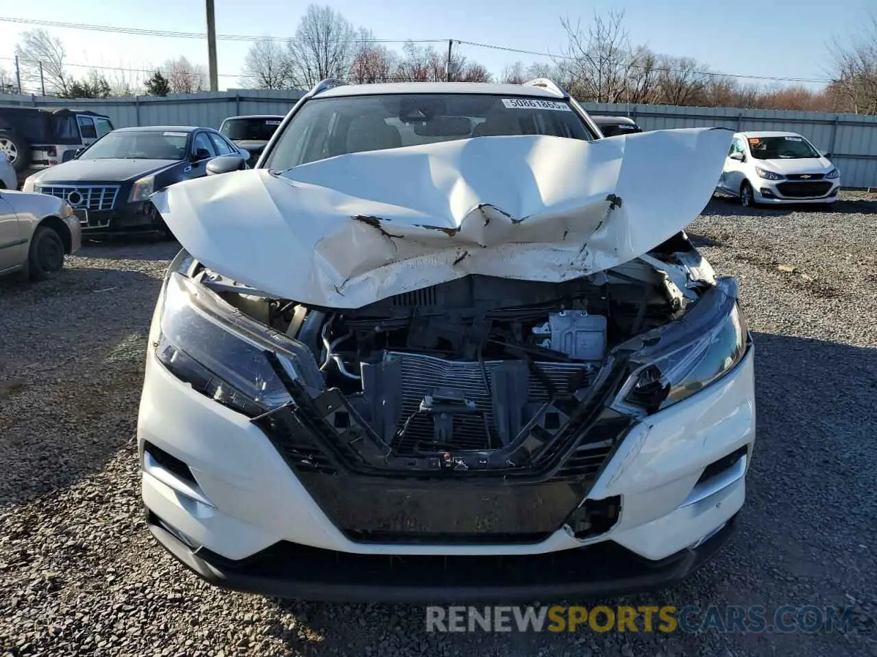 5 fotografías del automóvil dañado JN1BJ1CW4MW443463 NISSAN ROGUE 2021