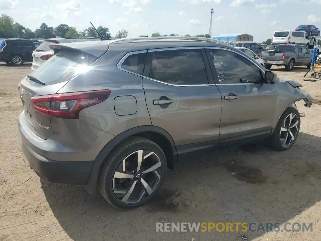 3 fotografías del automóvil dañado JN1BJ1CW7MW452660 NISSAN ROGUE 2021